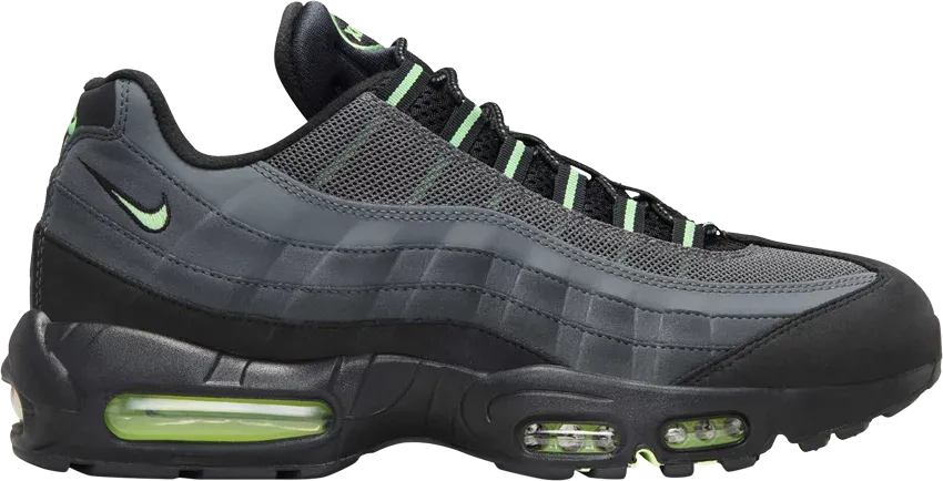recycled content shoes straight - away track running shoes Nike Air Max 95 Vapor Green