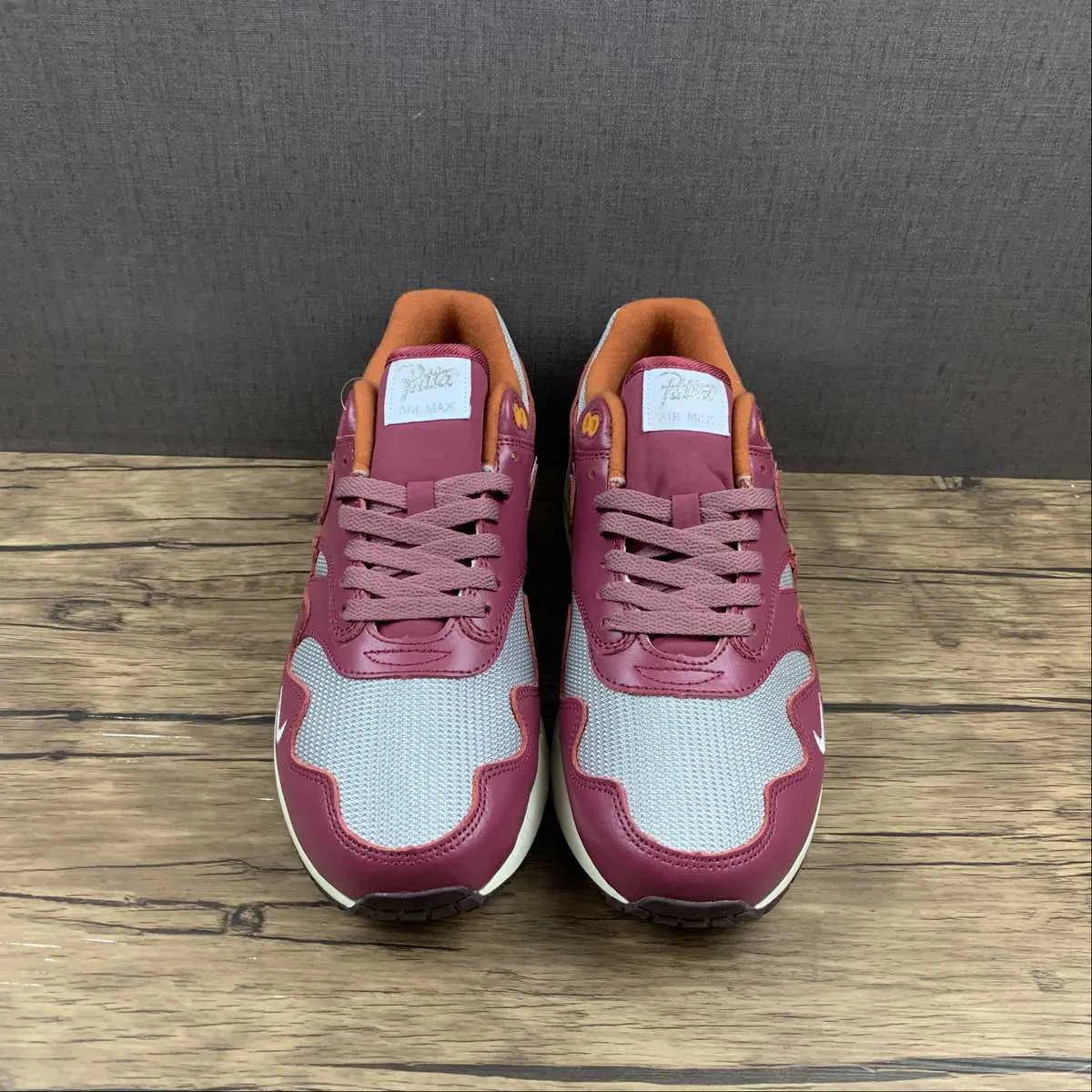 Sweat Resistant Patta x Air Max 1 Waves Rush Maroon Metallic Silver DO9549-001