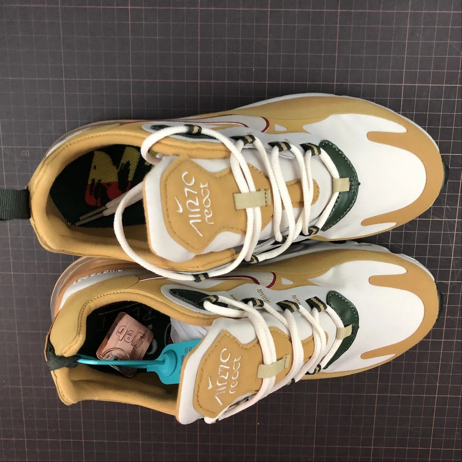 Stability Technology Air Max 270 React White Yellow Grey AO4971-700