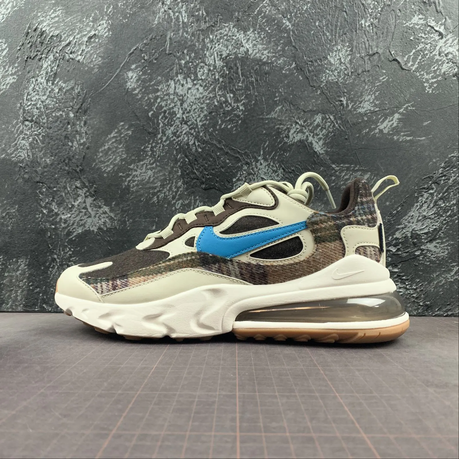 Air Max 270 React PENDLETON ID Multi-Color CQ7386-991 reflective gear high - cut running gear
