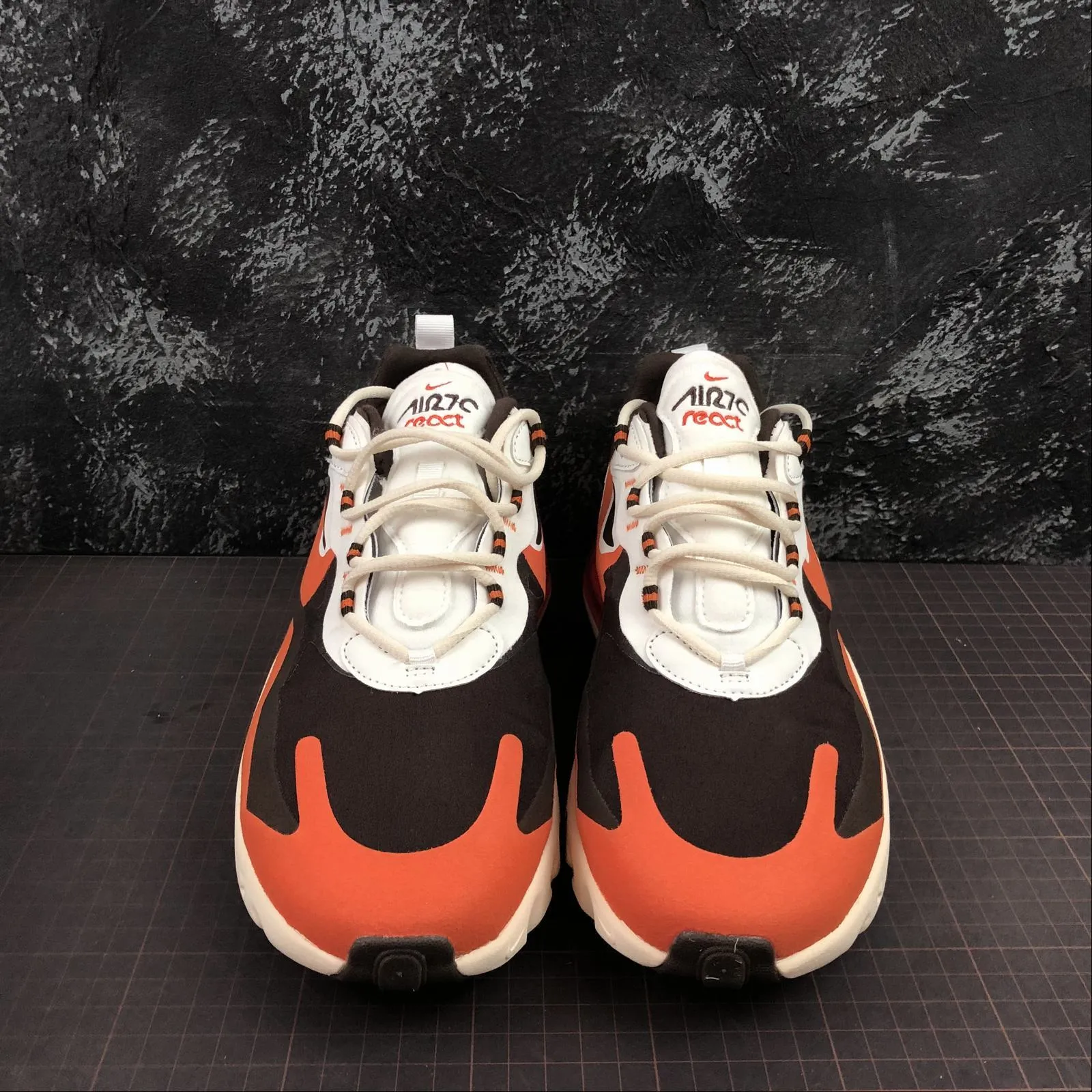 Air Max 270 React Orange Coffee White CT2864-300 travel - running shoes Fluidride