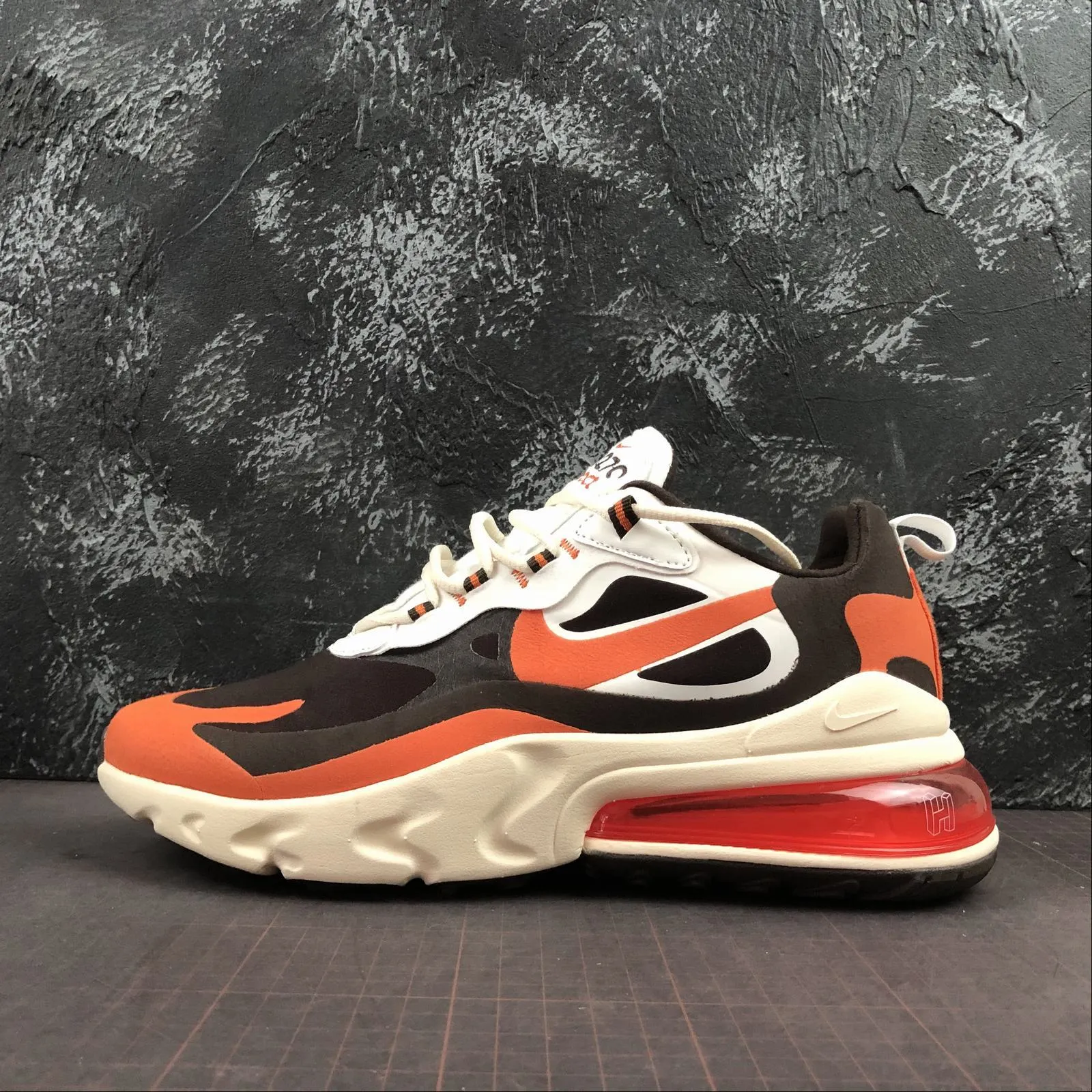 Air Max 270 React Orange Coffee White CT2864-300 female running gear