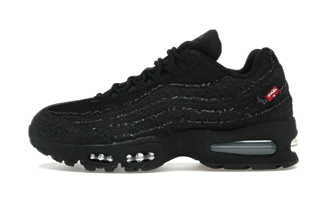multi - color shoes RubberOutsole Nike Air Max 95 OG Levis Black