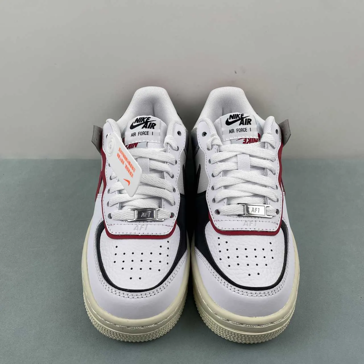 Simple Match Quick Comfort Air Force 1 Shadow White Silver Red FN6335-100