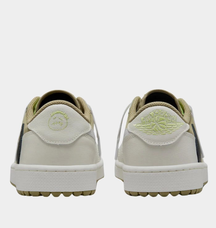 Designer Style Advanced Traction Pattern Nike Air Jordan 1 Low X Travis Scott Golf Neutral Olive