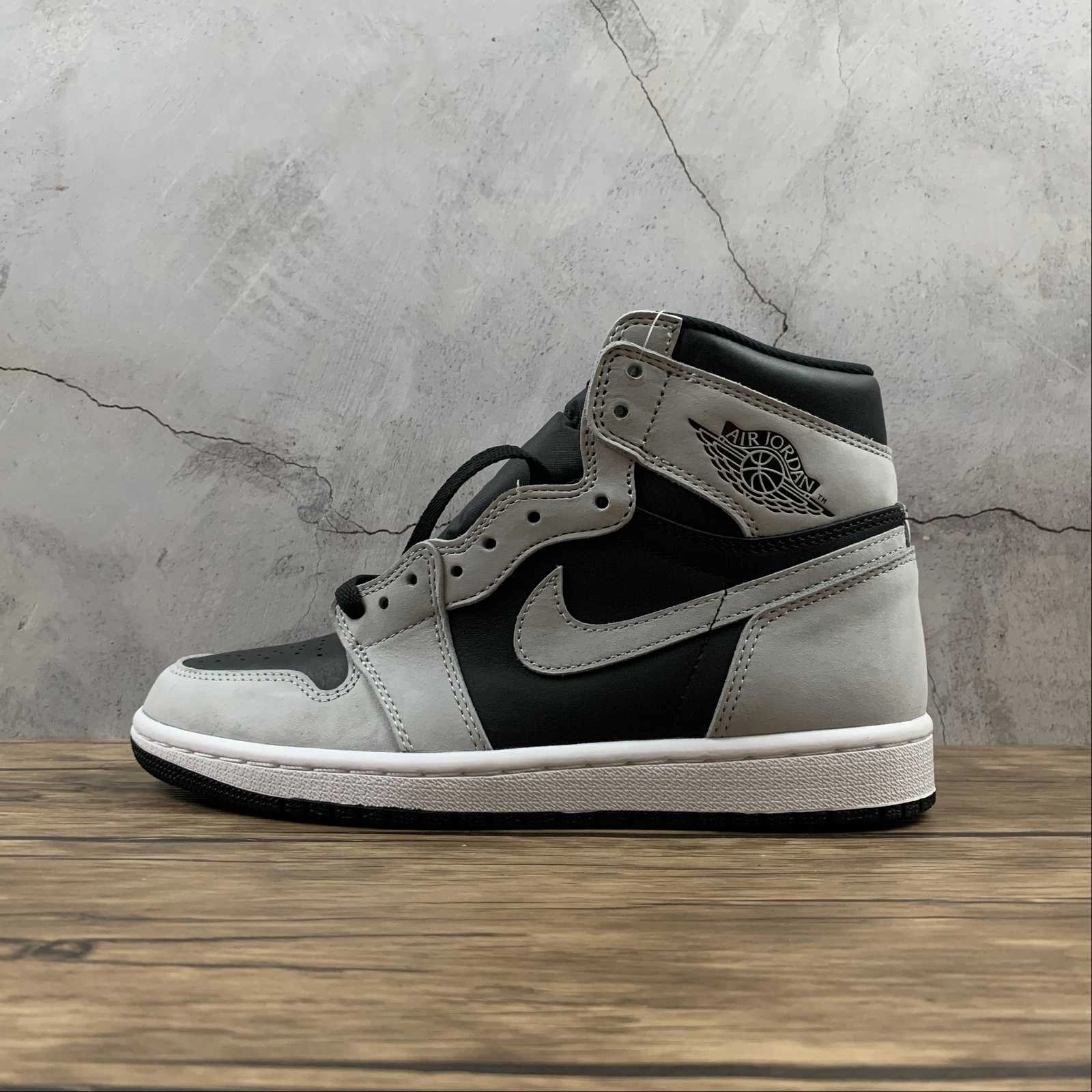 Air Jordan 1 Retro High OG Black Lt Smoke Grey-White (2021) 555088-035 Matte Finish Reactive Propulsion