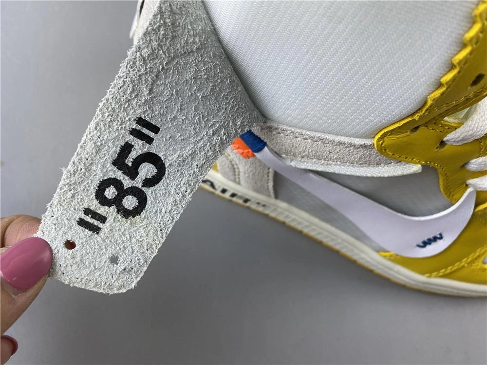 Adaptive Harness System Vulcanized Sole Tech Air Jordan 1 x Off-White NGR White Yellow Jointly AQ0818-149
