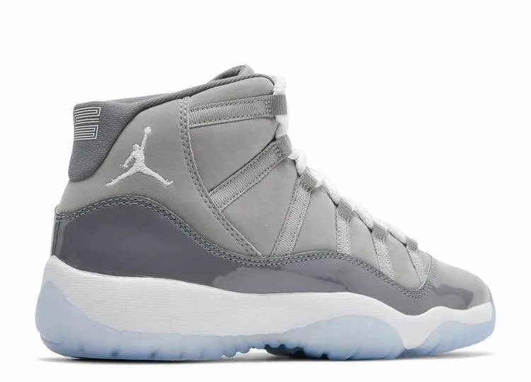 Friction reduction Synthetic Upper Air Jordan 11 Cool Grey (GS)