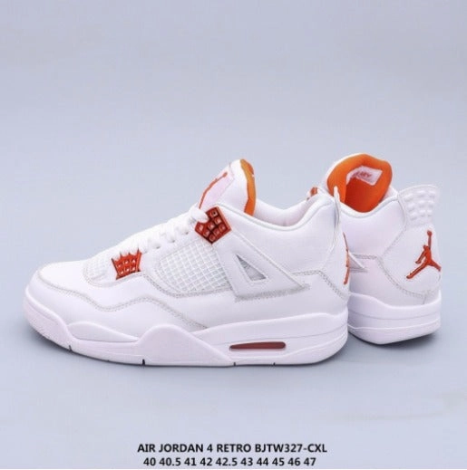 Impact Diffusion Layer ReflectiveDetails Air Jordan 4 Retro SE White Orange