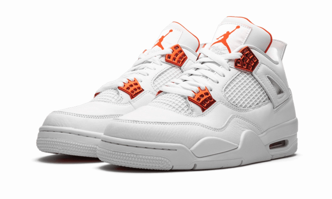 Air Jordan 4 Retro Metallic Orange Weatherproof Footwear
