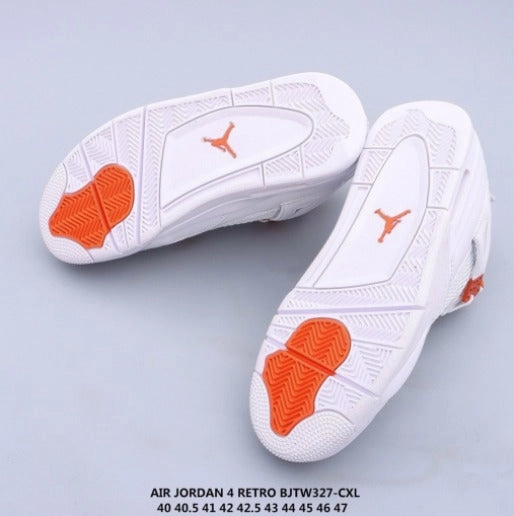 Intense Workout Air Jordan 4 Retro SE White Orange