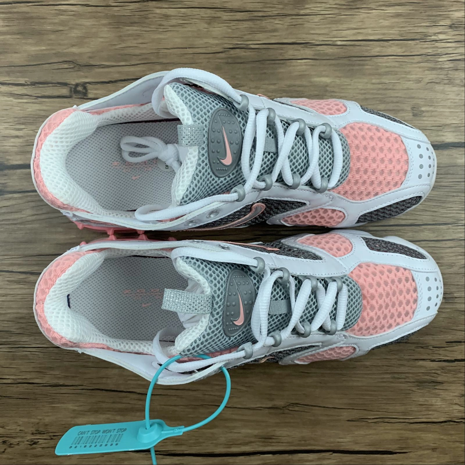 theme - run running shoes Air Zm Spiridon Cg 2 Stussy White Silver Grey Pink CJ1288-614