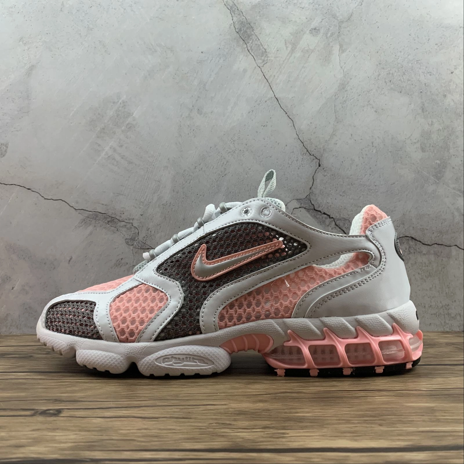 indoor - track running shoes LaceUp Air Zm Spiridon Cg 2 Stussy White Silver Grey Pink CJ1288-614