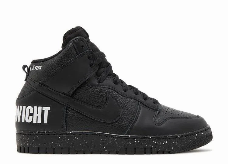 Nike Dunk High 1985 Undercover UBA Black Odor Resistant Material Abrasion Proof Toe Guard