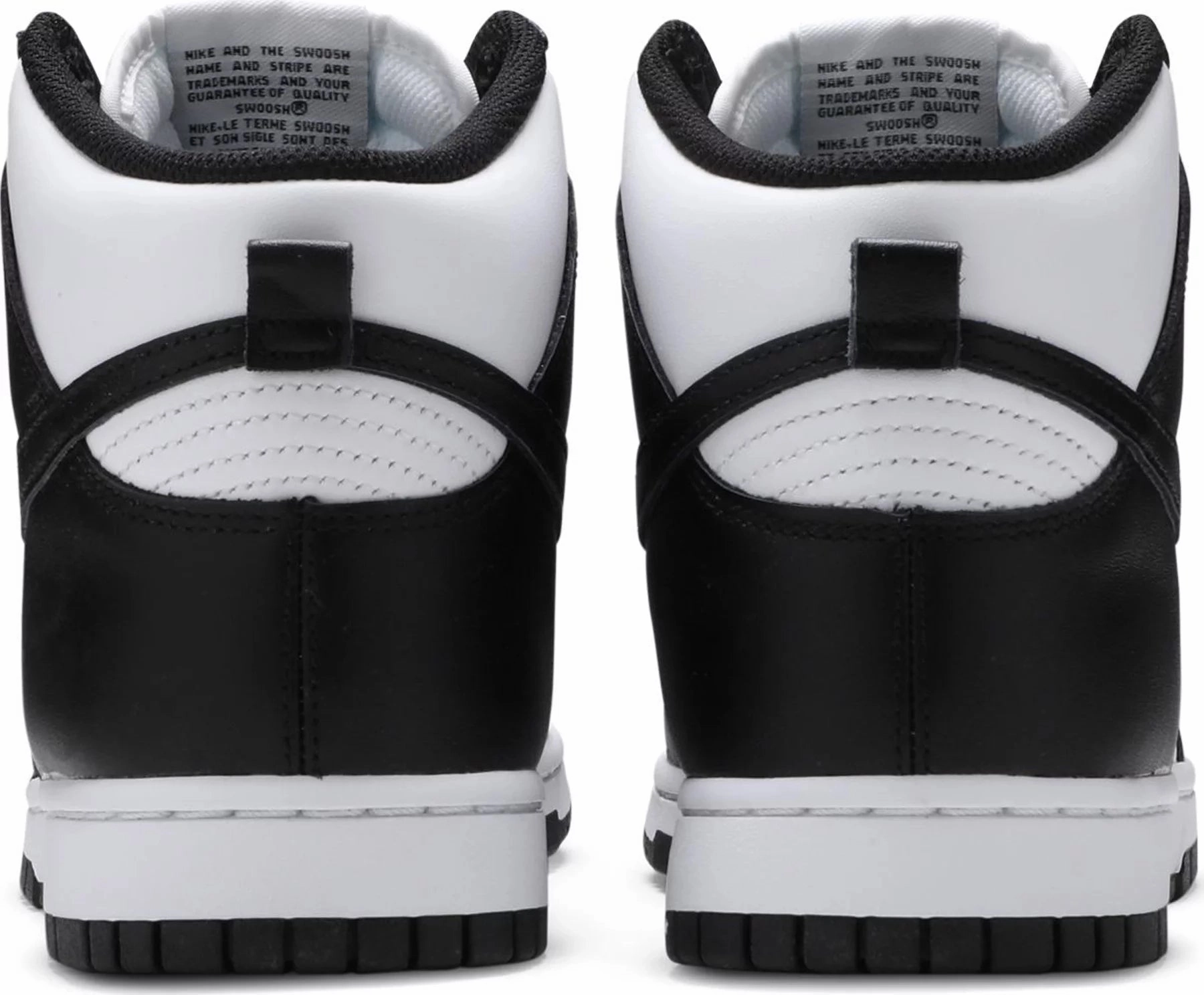 Breathable Outsole Nike Dunk High Black and White/Panda W