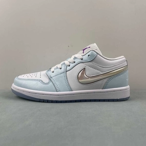 Soft Entry Air Jordan 1 Low SE GS Aquarius Blue Glacier Blue Hyper Violet FN7366-400