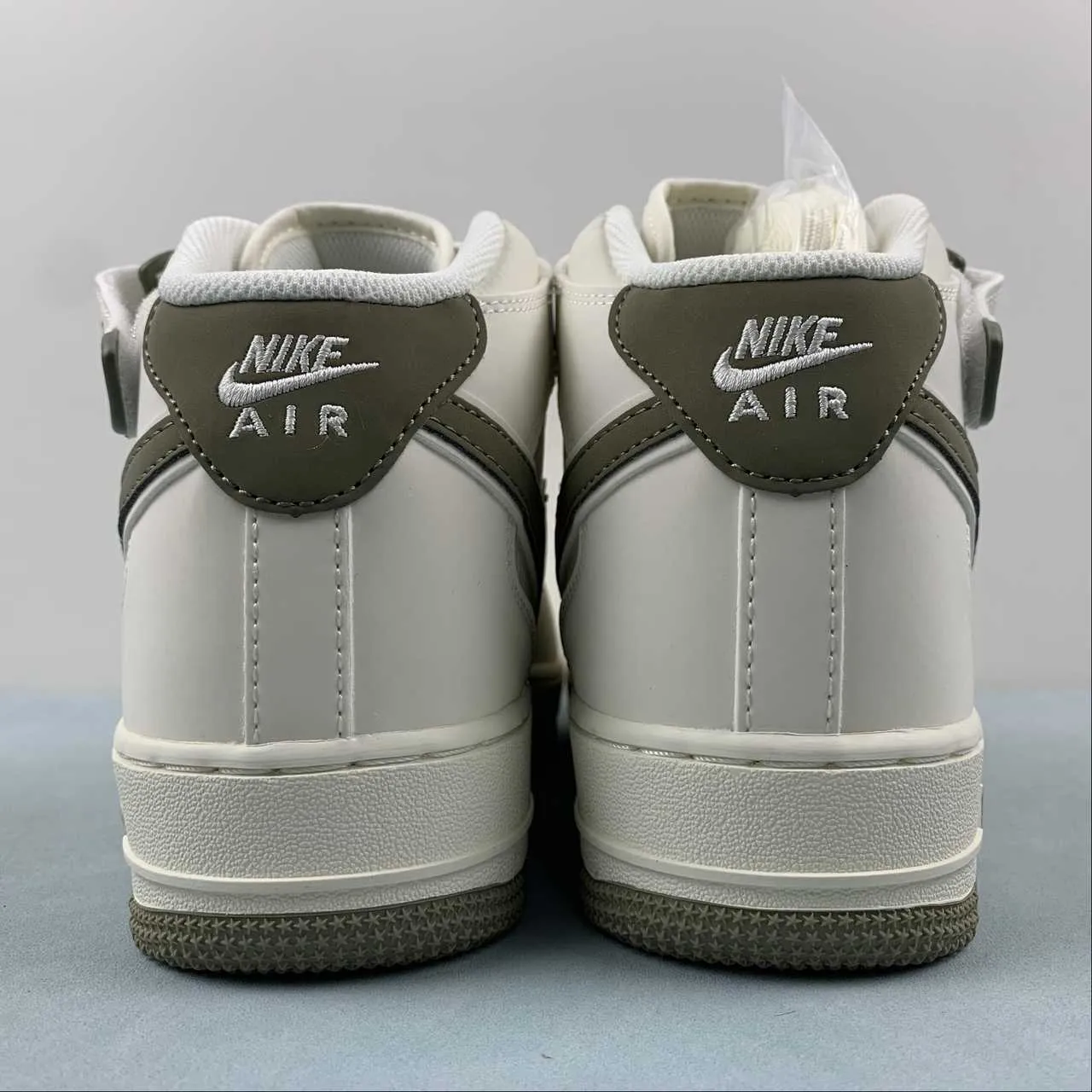 Air Force 1 07 Mid Off White Olive Green SH0235-577 Padded Tongue