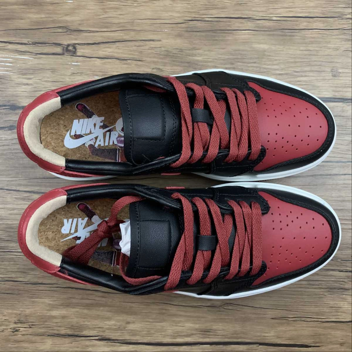 Air Jordan 1 Elevate Low Bred Black Varsity Red White DQ1823-006 Dynamic Arch Support