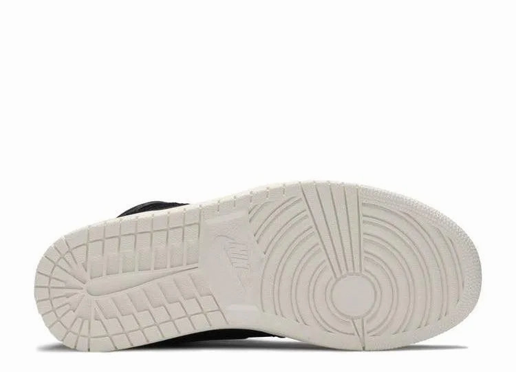 Classic Appeal Pointed Toe Air Jordan 1 High Retro Black Sail (W)