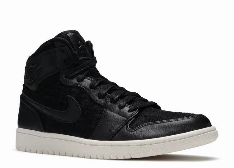 Mesh   lined Step Trend Air Jordan 1 High Retro Black Sail (W)