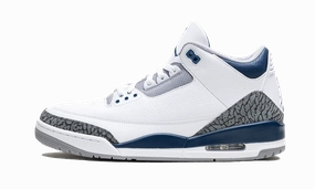 Breathable Linings Fashionable color scheme Air Jordan 3 Retro Midnight Navy