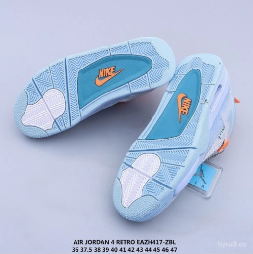 Air Jordan 4 Retro Union SP Off Noir LT Fusion Orange EAZH417-ZBL Compression Molded EVA Shock   Dispersion