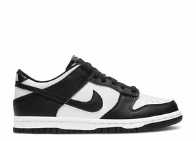 Compression resistant Seamless Knit Construction Nike Dunk Low Black & White (GS)