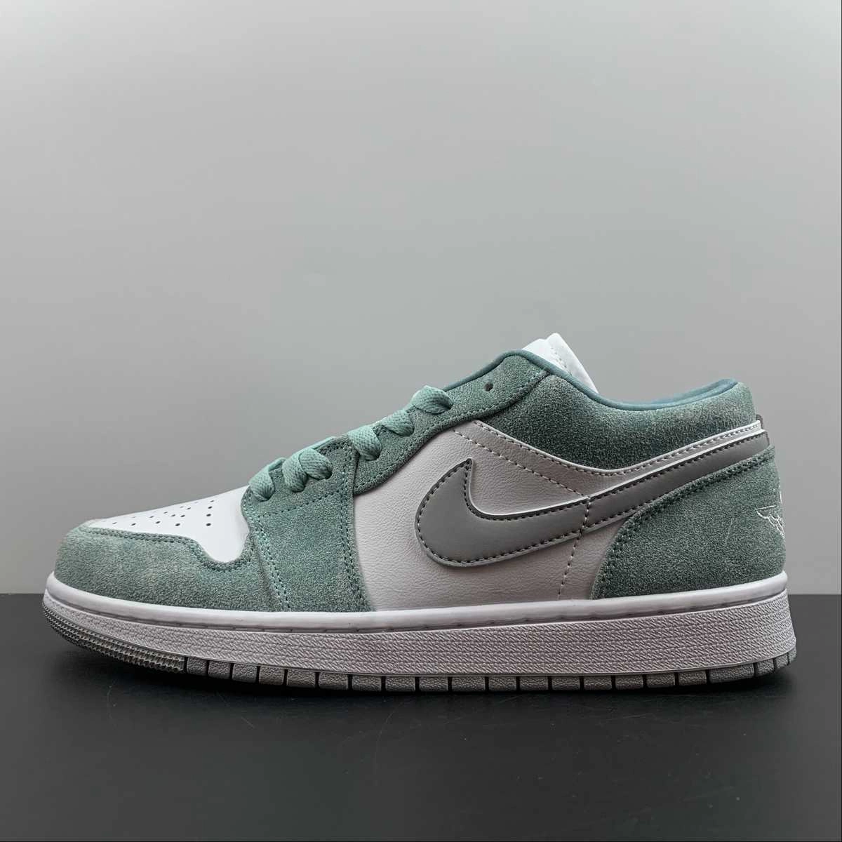Retro Style Everyday Function Air Jordan 1 Low White Grey Green DN3705-301