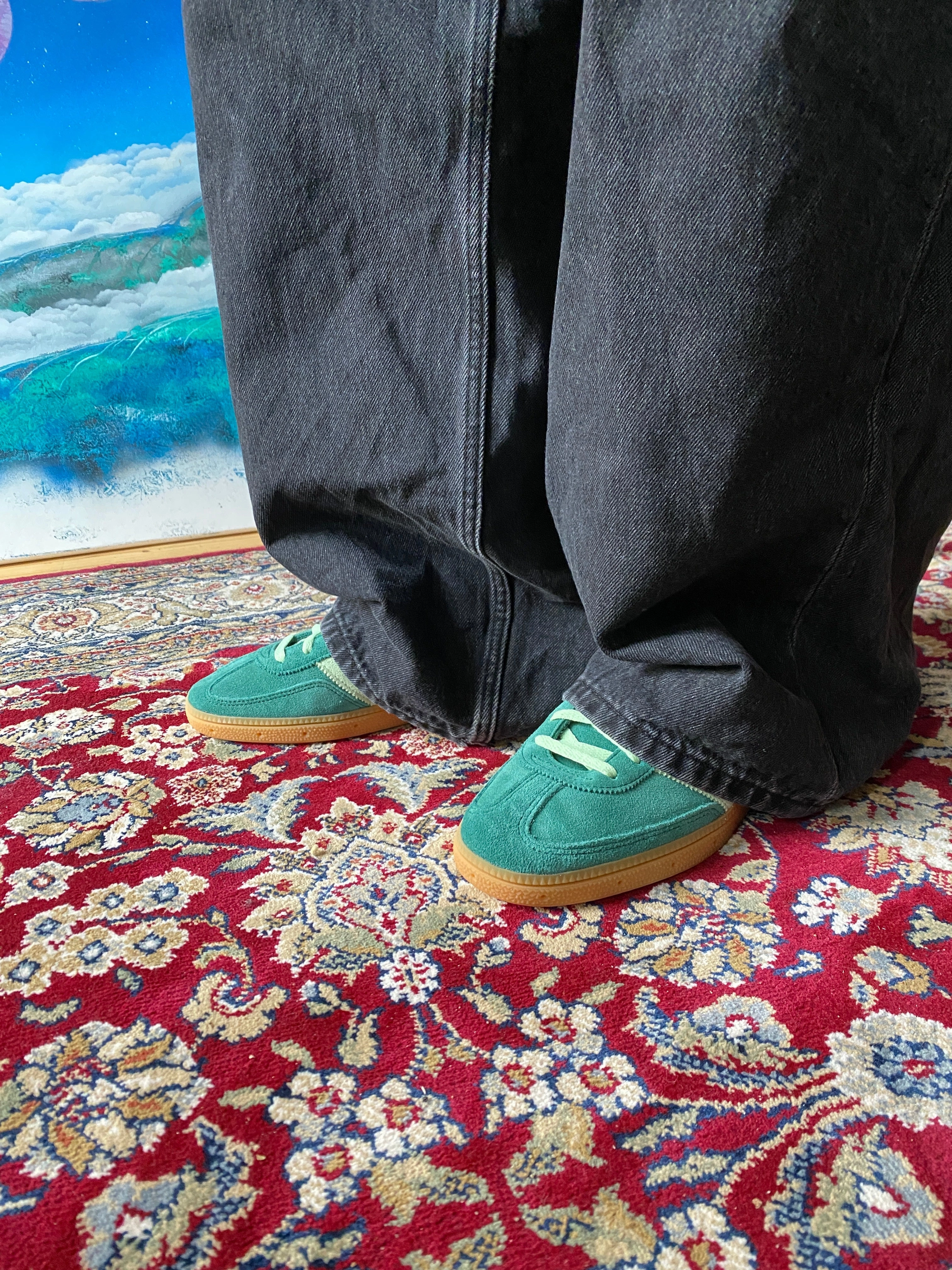 Adidas Handball Spezial Collegiate Green Semi Green Spark Karma Sneaks