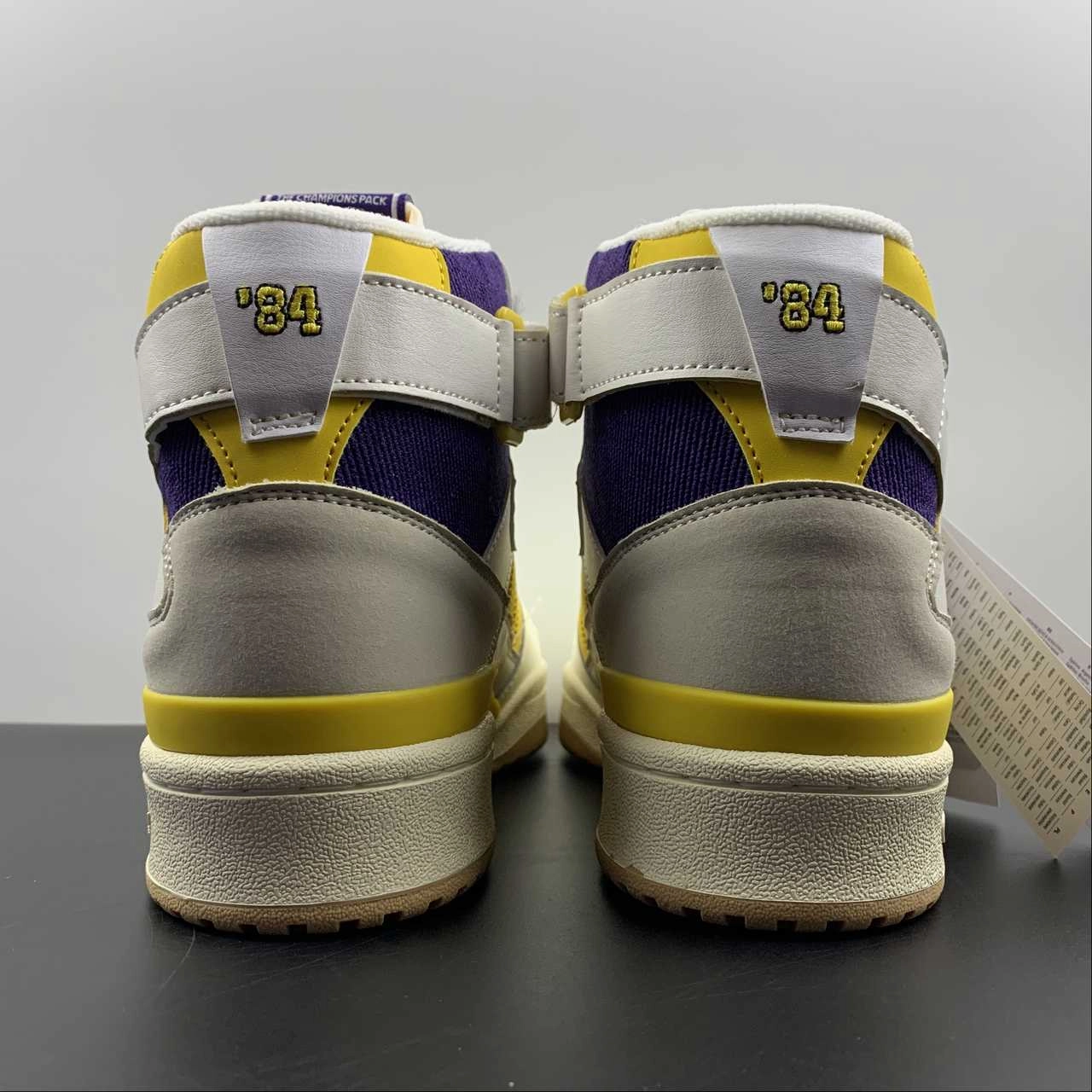 Heel Balance Premium Quality Adidas Forum 84 High ??Lakers??