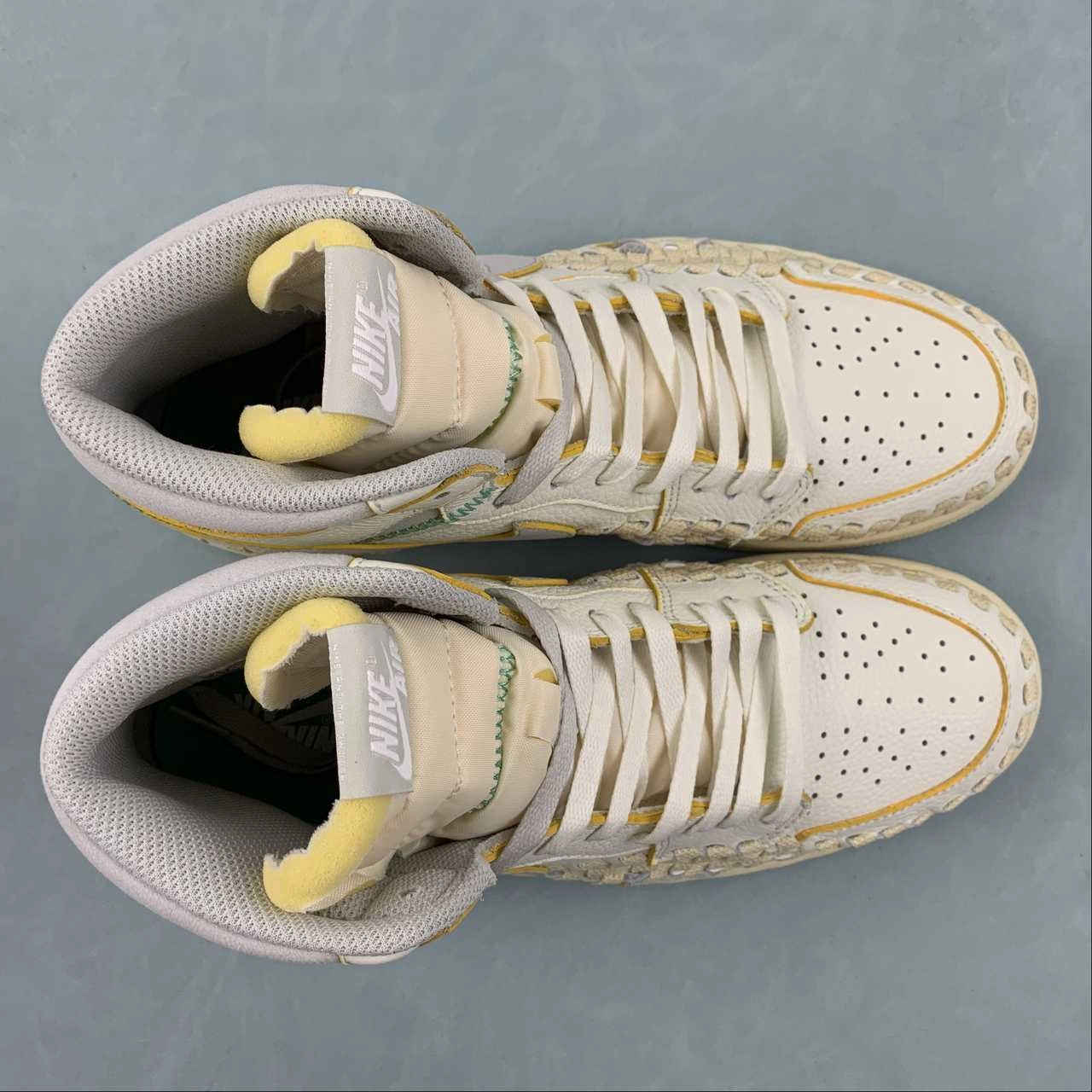 Stride Safe Union x Bephies Beauty Supply x Air Jordan 1 Retro High OG SP Sail Wolf Grey Muslin Pale Vanilla FD2565-100