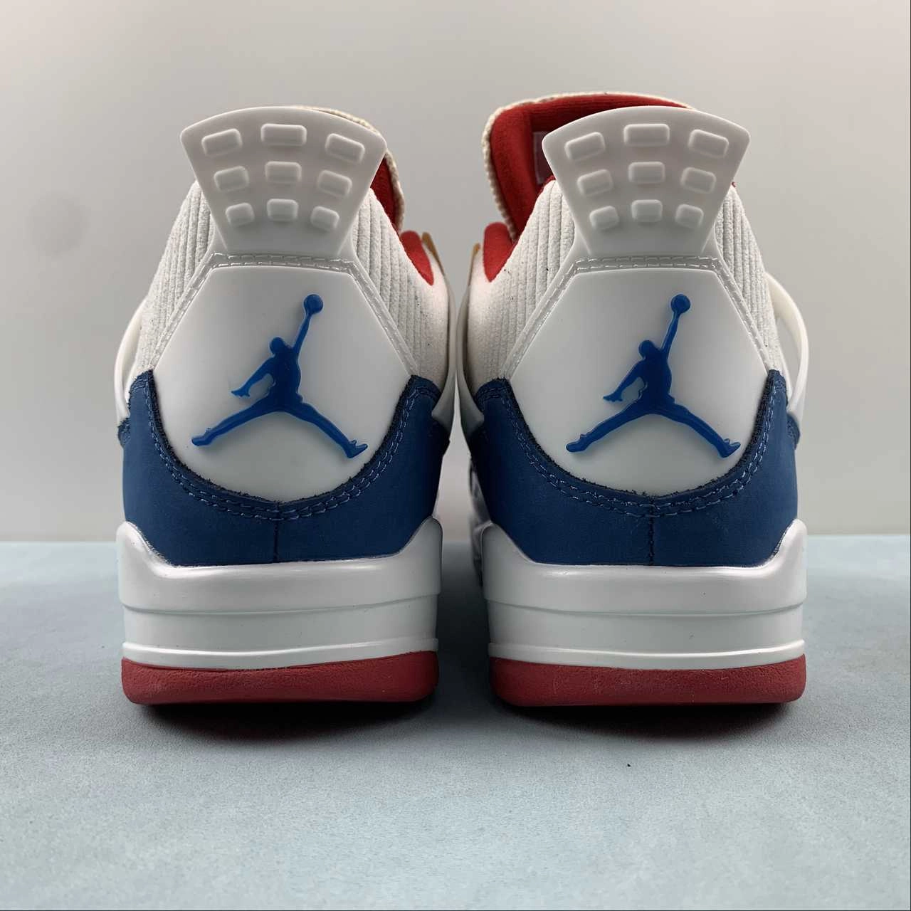 Air Jordan 4 Retro Messy Room French Blue Gym Red Pearl White DR6952-400 Waffle Traction Outsole