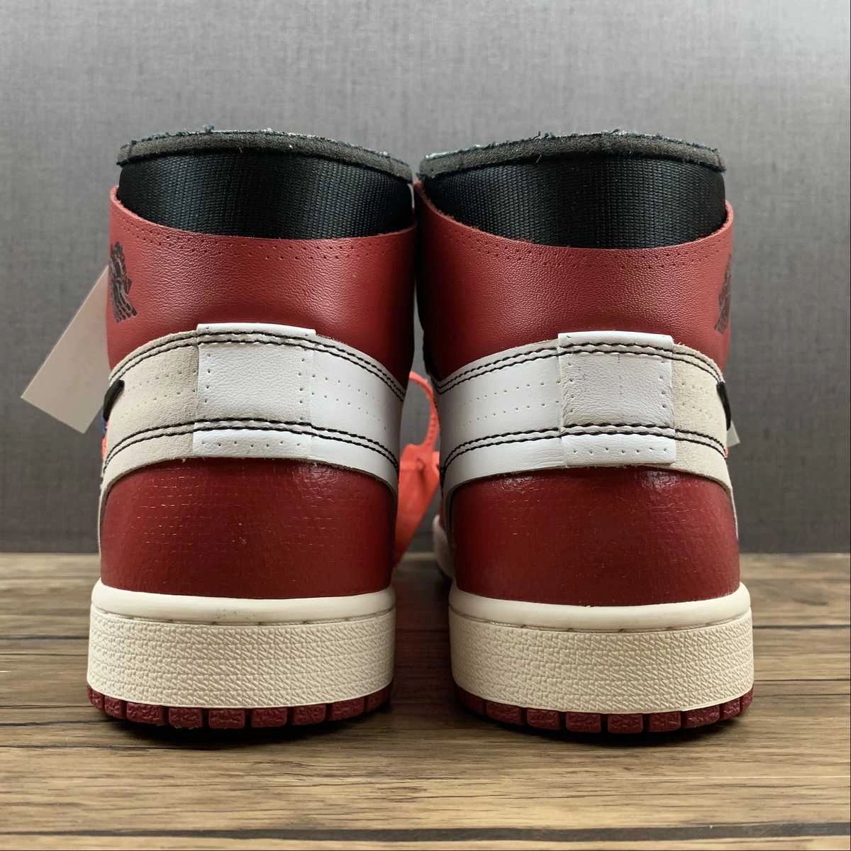 Unique grip Quick Flow Air Jordan 1 x Off-White White Black-Varsity Red AA3834-101