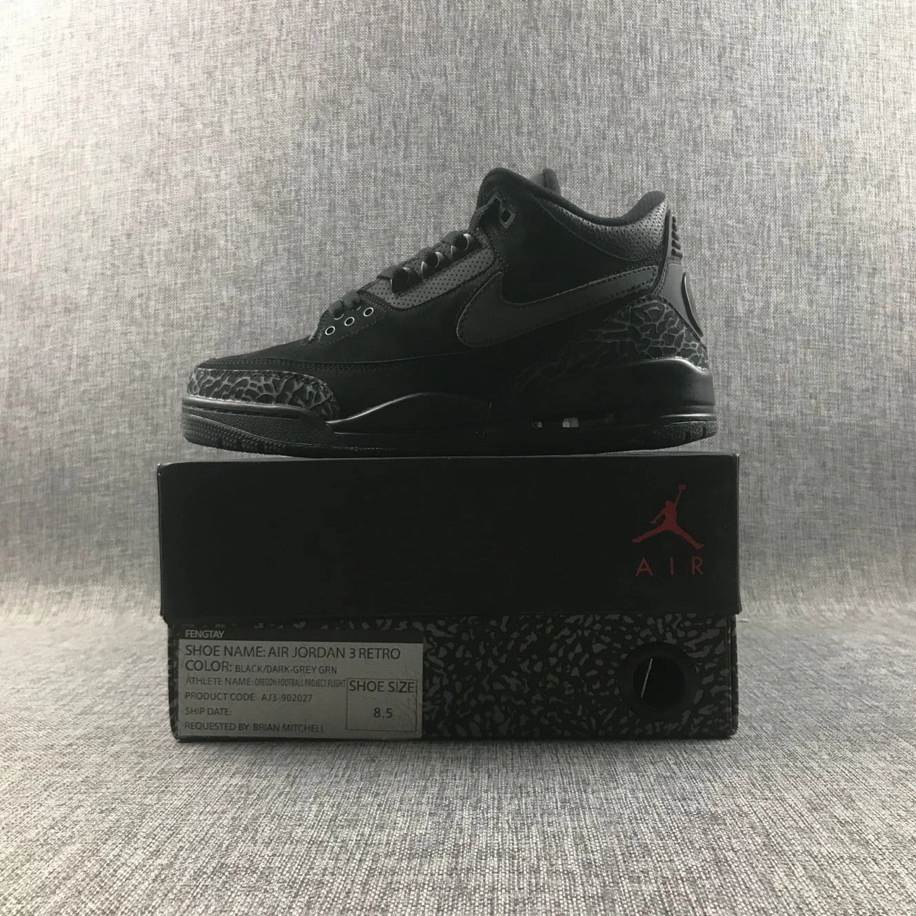 Lead Hike Air Jordan 3 Retro Oregon Duck 3M AJ3-902027