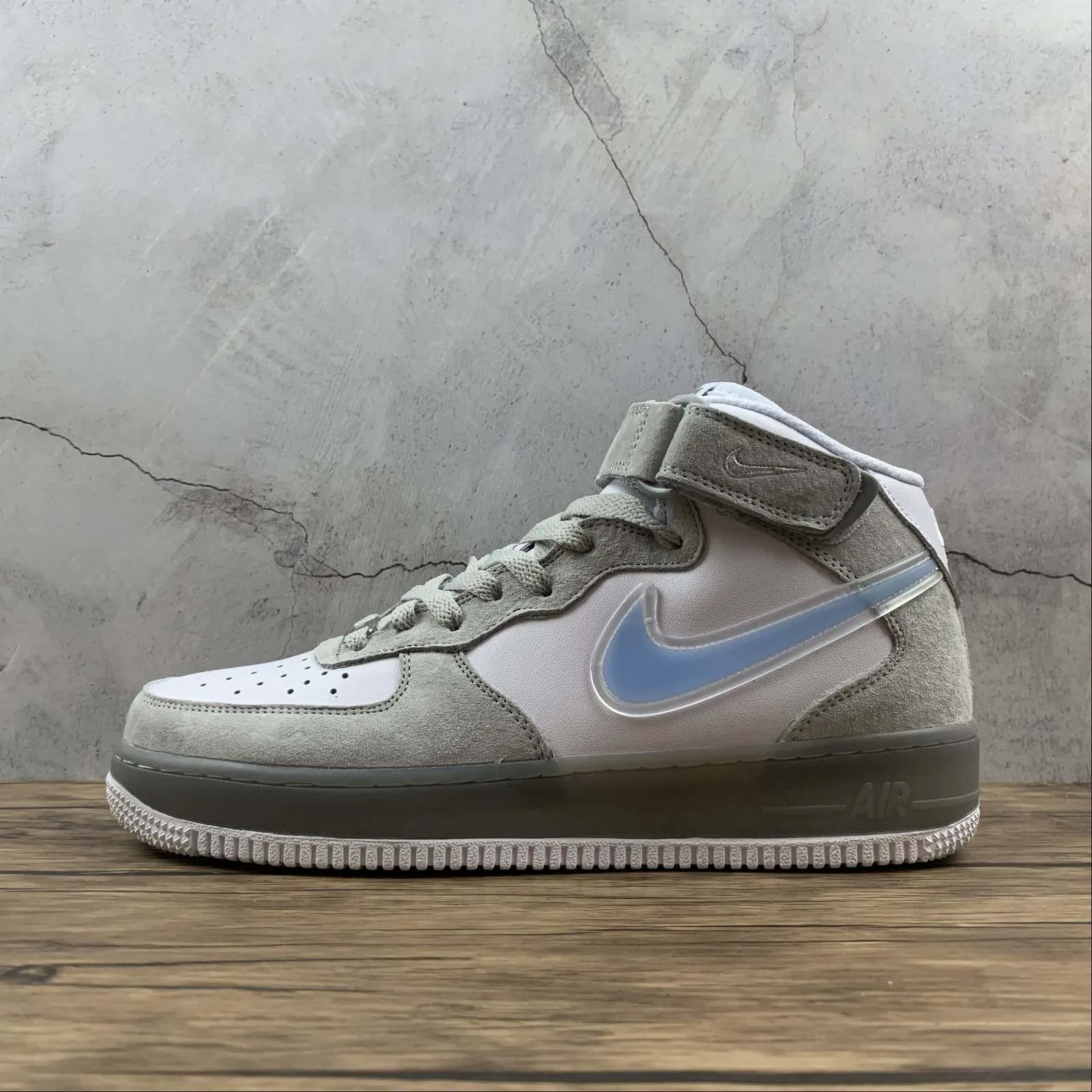 AnkleSupport Air Force 1 07 Mid Wolf Gray White Blue BC9925-102