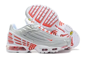 Air Max Plus 3 Silver Red Grey White CK5178-072 running in a wellness retreat shoes Flexible Comfort