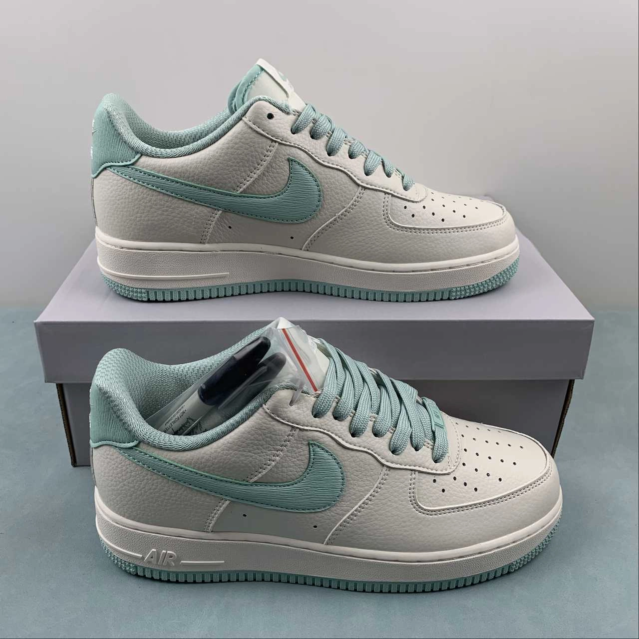 Air Force 1 07 Low Ice Blue Off White TP0096-266 Flower Jog Animal Touch