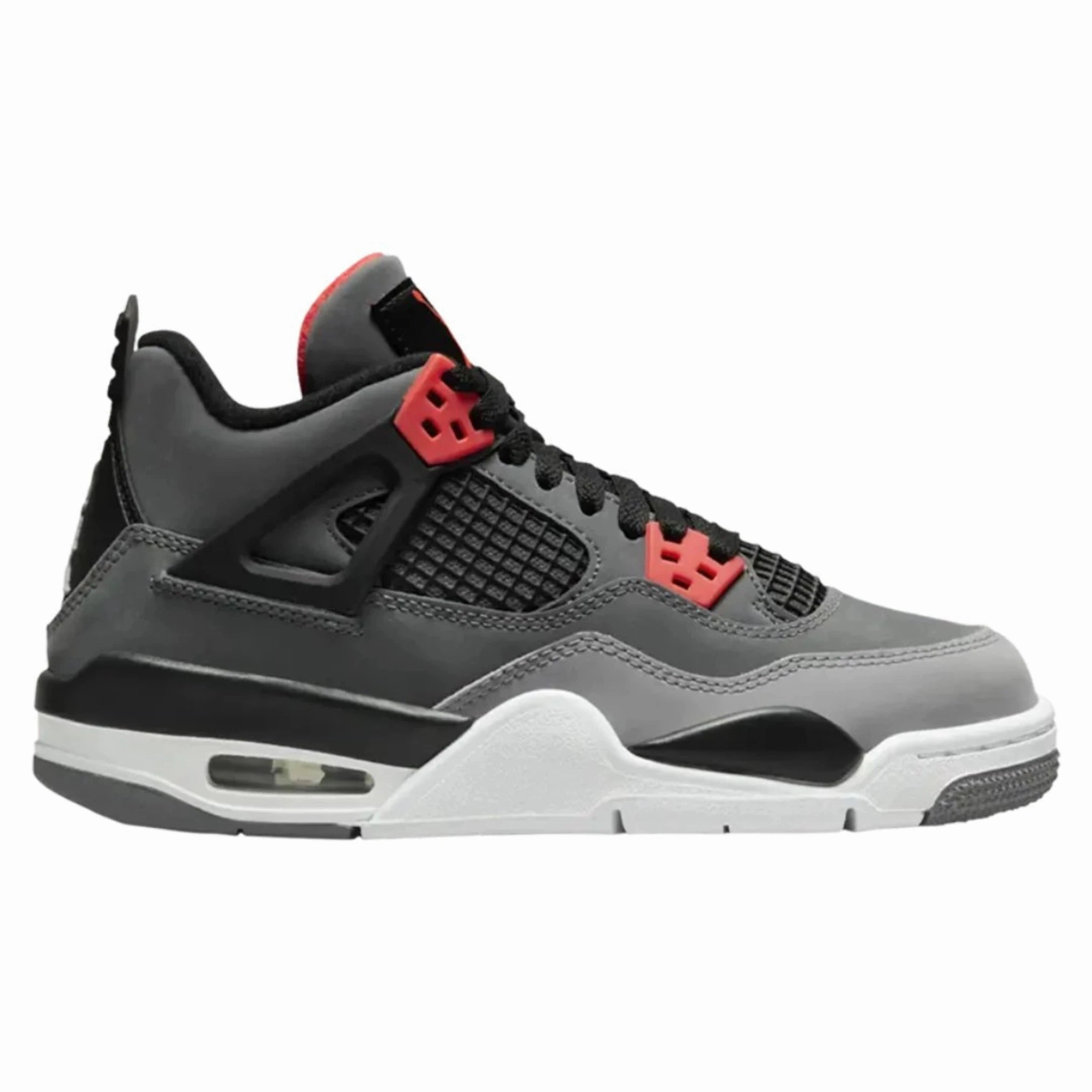 Stretchable Collar Ground Contact Traction Nike Air Jordan 4 Retro Infrared GS 408452 061