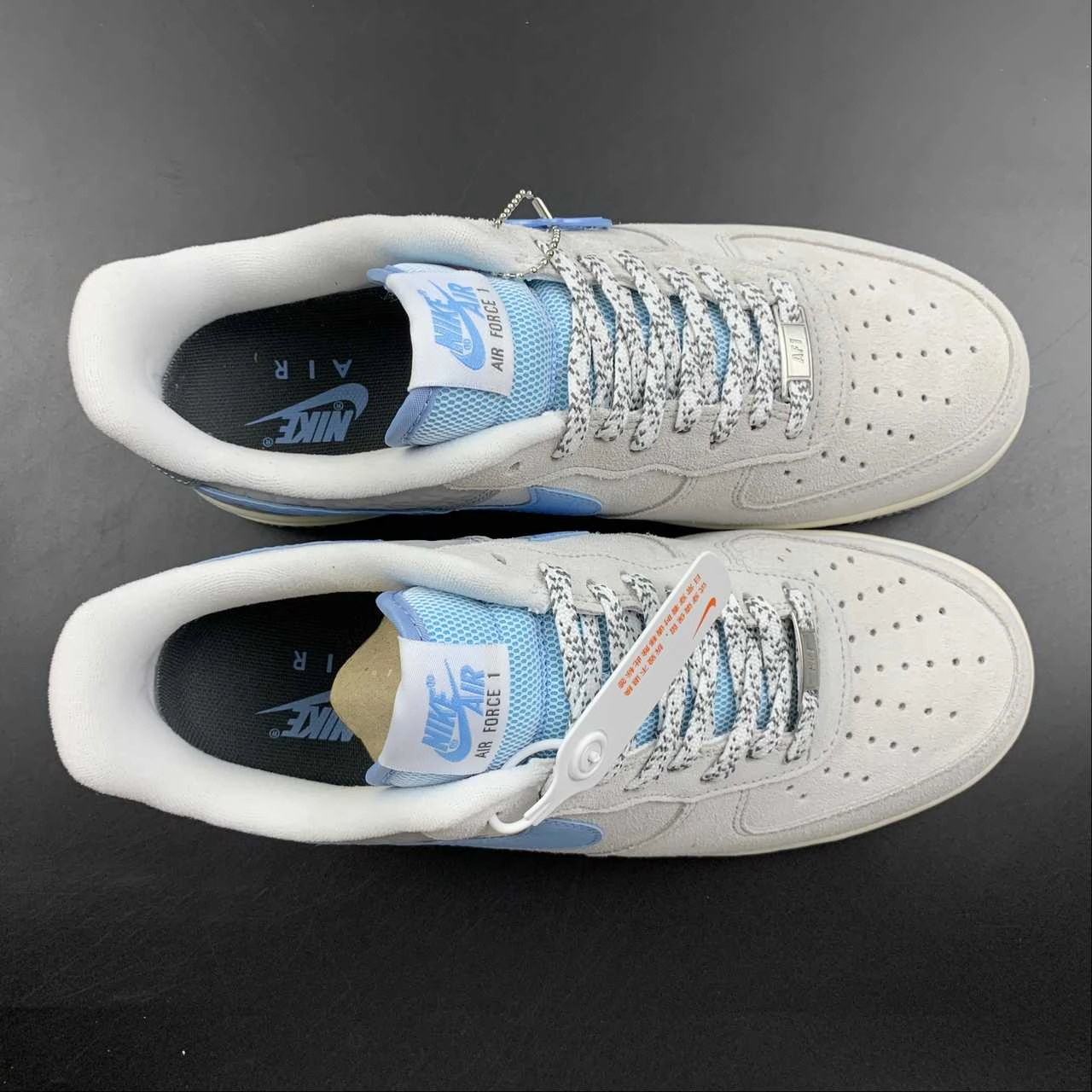 Blossom Step Comfy Pair Air Force 1 Low White Gray Blue DQ0790-001