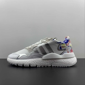 Adidas Nite Jogger White Metallic Silver Multi-Color FW6712 Male runner