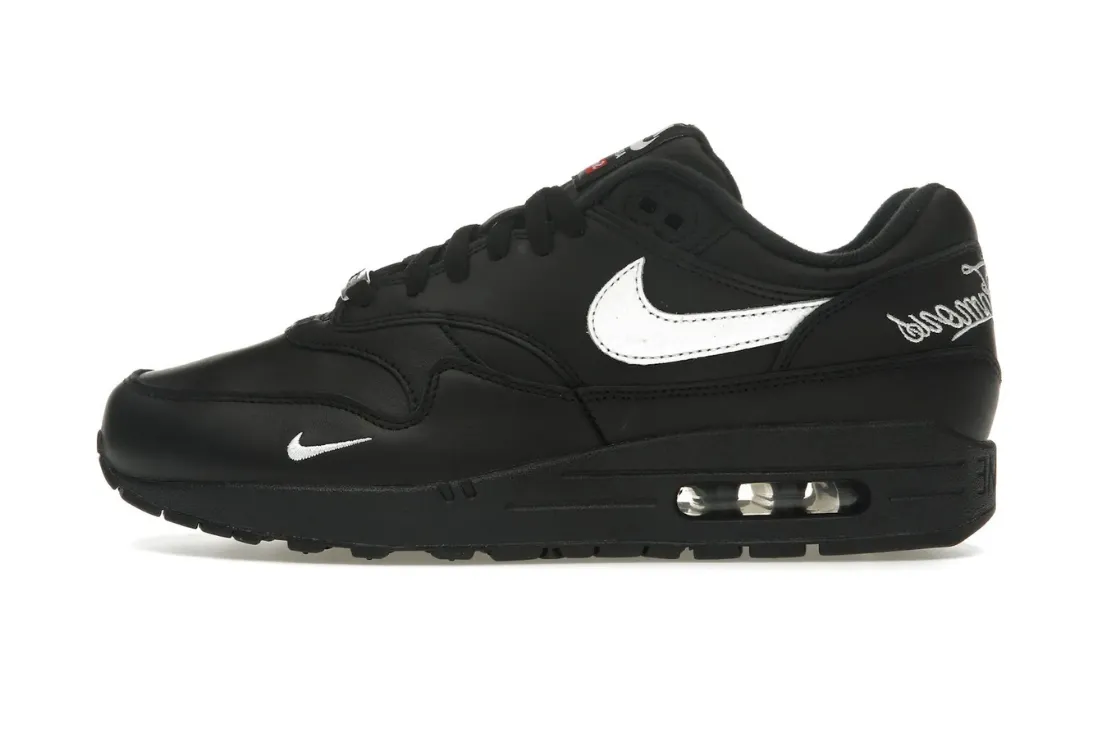 Nike Air Max 1 '87 SP Supreme Black White breathable - upper