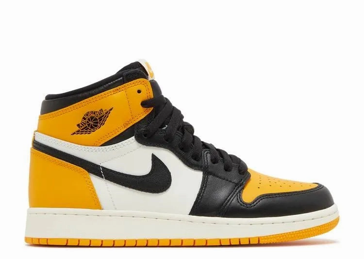 No Laces Air Jordan 1 High Taxi