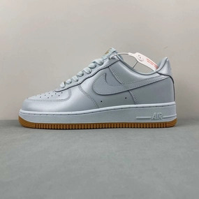 Reinforced toe Air Force 1 07 Low Glacier Blue Gum Yellow Metallic Gold HF4933-400