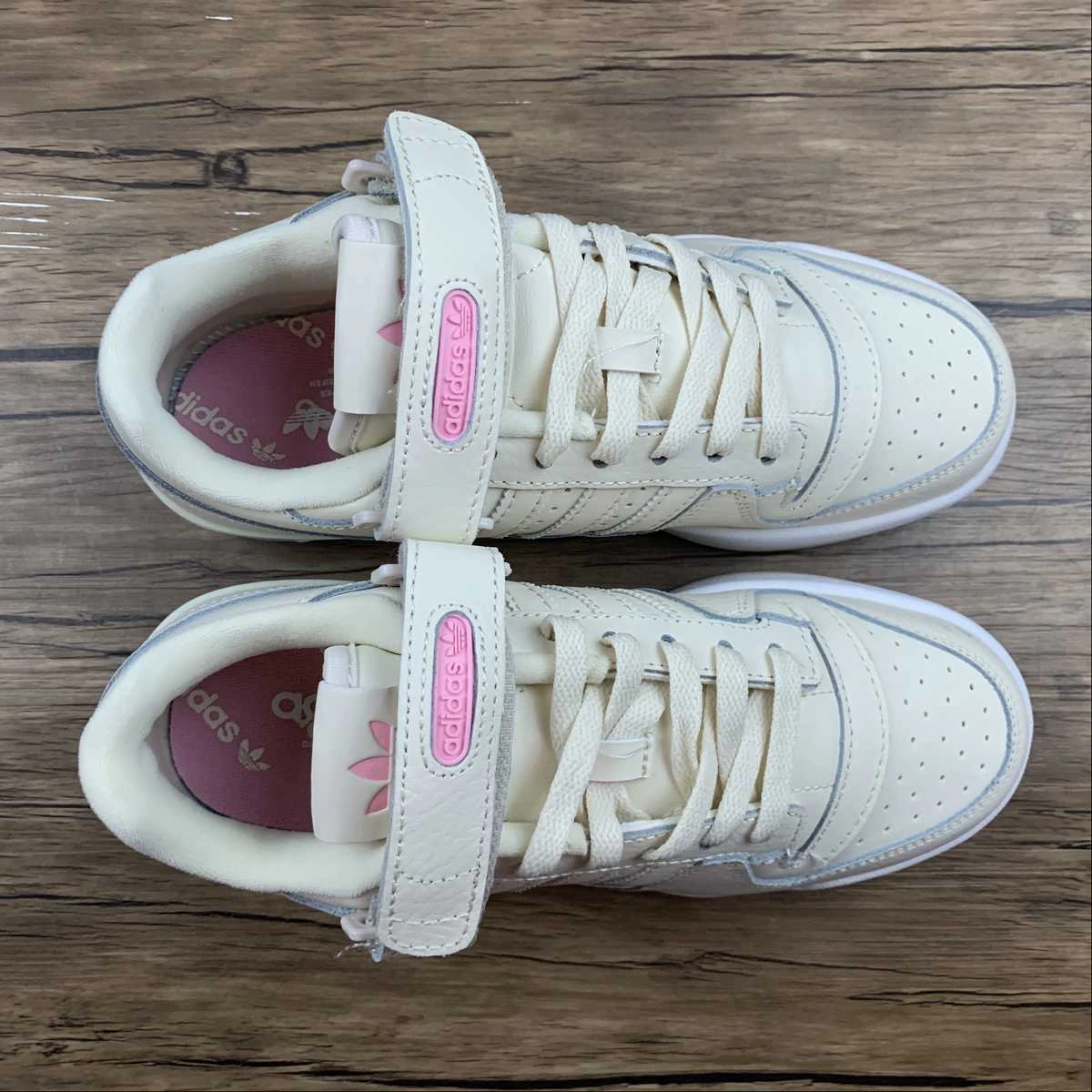 Adidas Forum Low Wonder White Halo Blue Pink Comfortable Run