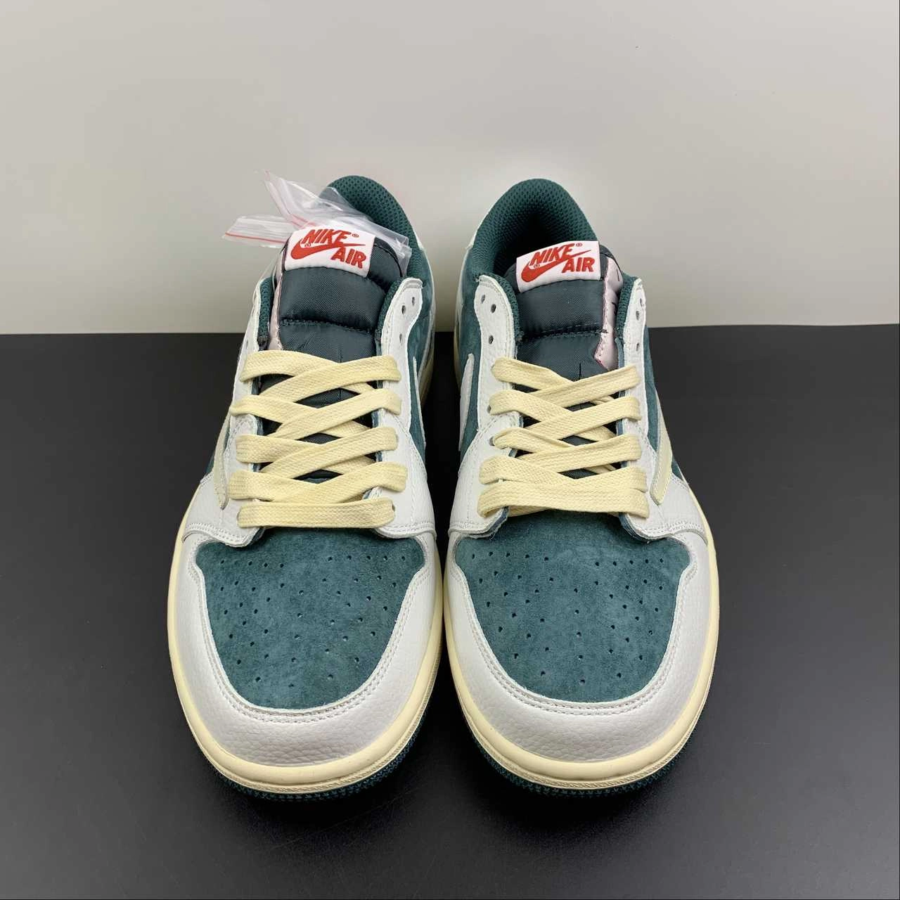 Optimal Flexibility Travis Scott x Air Jordan 1 Low OG Dark Green White Red CQ4277-993