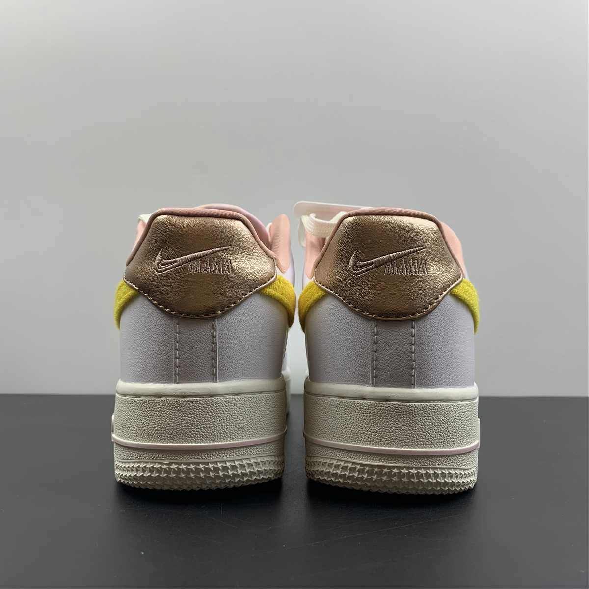 Air Force 1 Low Mama White Yellow Strike Phantom Pearl DV2183-100 ComfortPadding