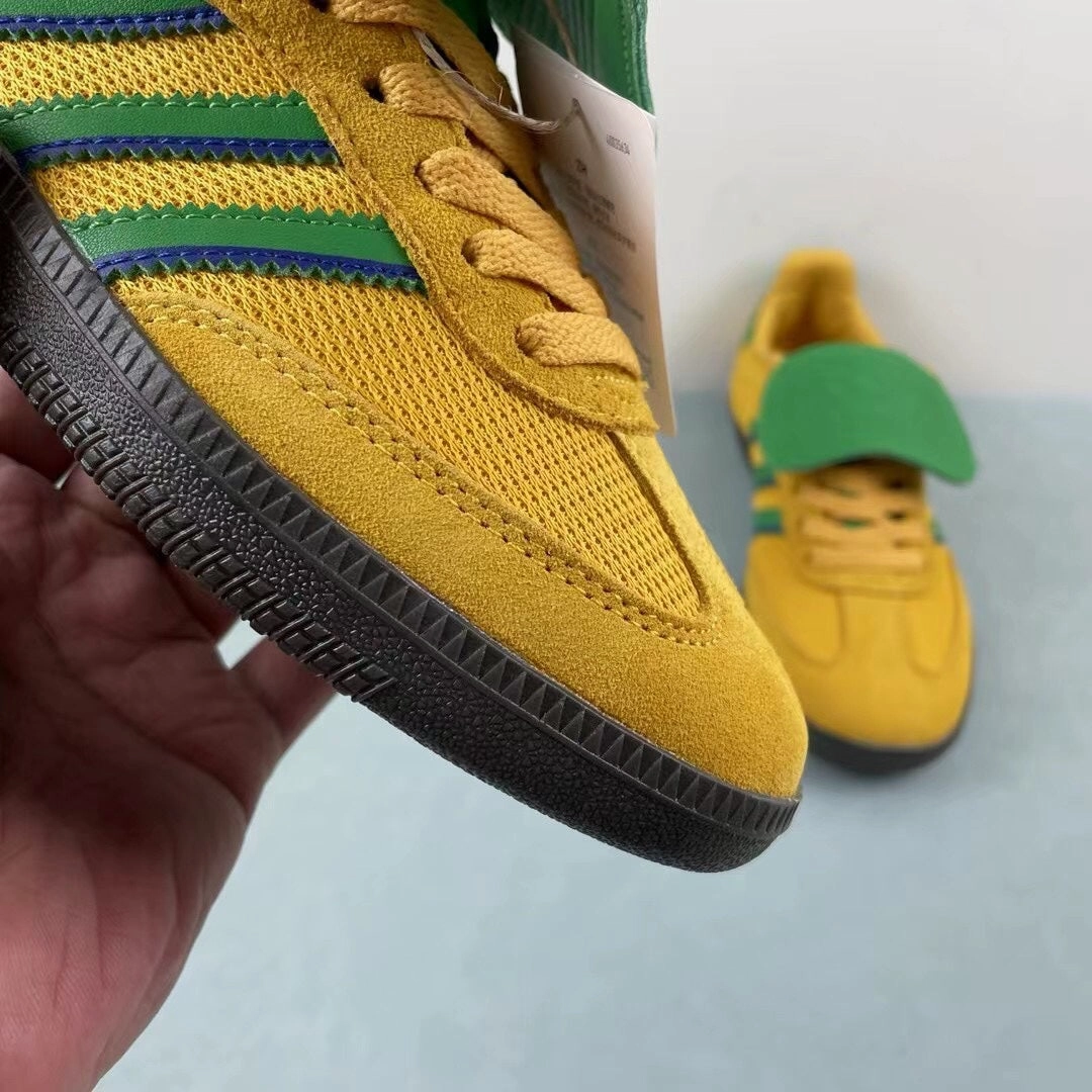 Adidas Samba OG Yellow Green Blue Gum IE9165 Cushion Touch Outdoor Ready