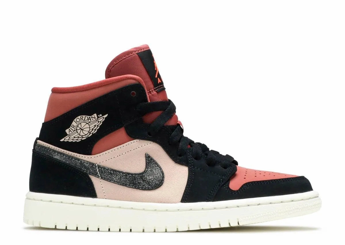 Hybrid Cushioning System Air Jordan 1 Mid Canyon Rust (W)