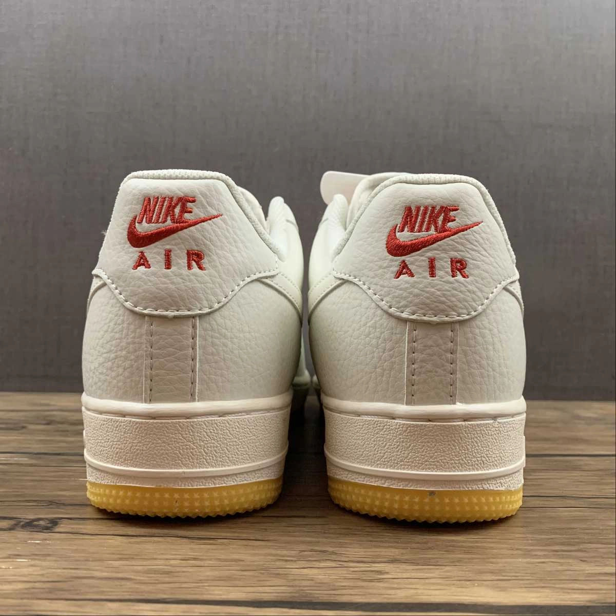Air Force 1 07 SU19 Rice White Red Yellow HQ8863-996 Flexible Materials Trendy Appeal