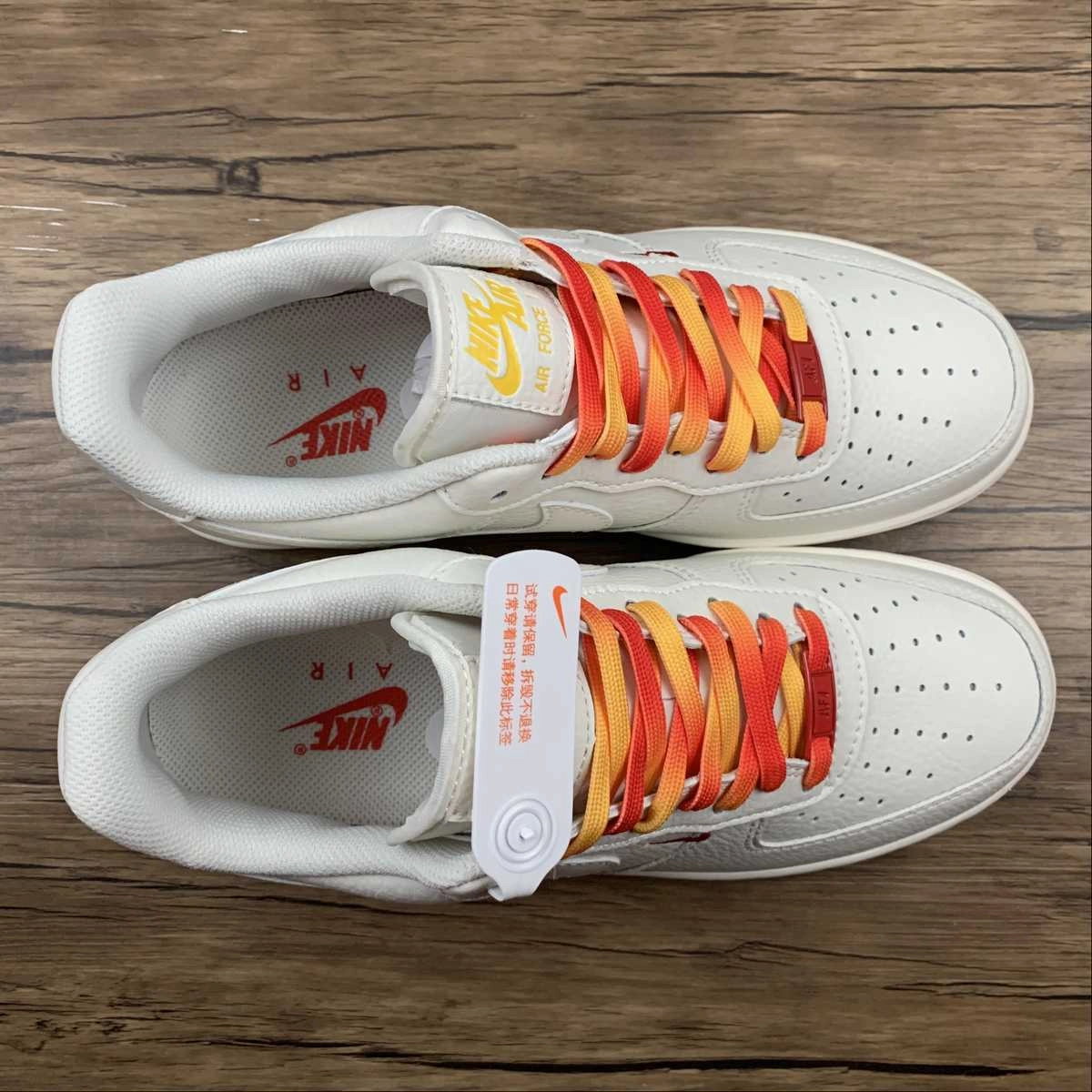 Air Force 1 07 SU19 Rice White Red Yellow HQ8863-996 Travel Gear Easy matching